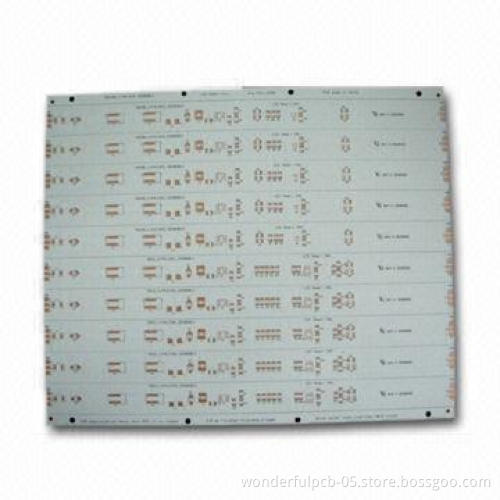 Single-sided PCB with Aluminum Base, Thickness of 1.6mm and Copper Thickness of 1oz